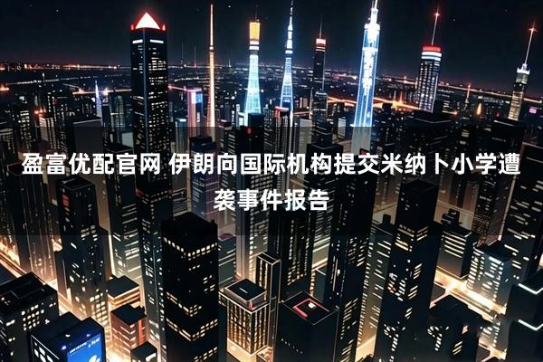 盈富优配官网 伊朗向国际机构提交米纳卜小学遭袭事件报告